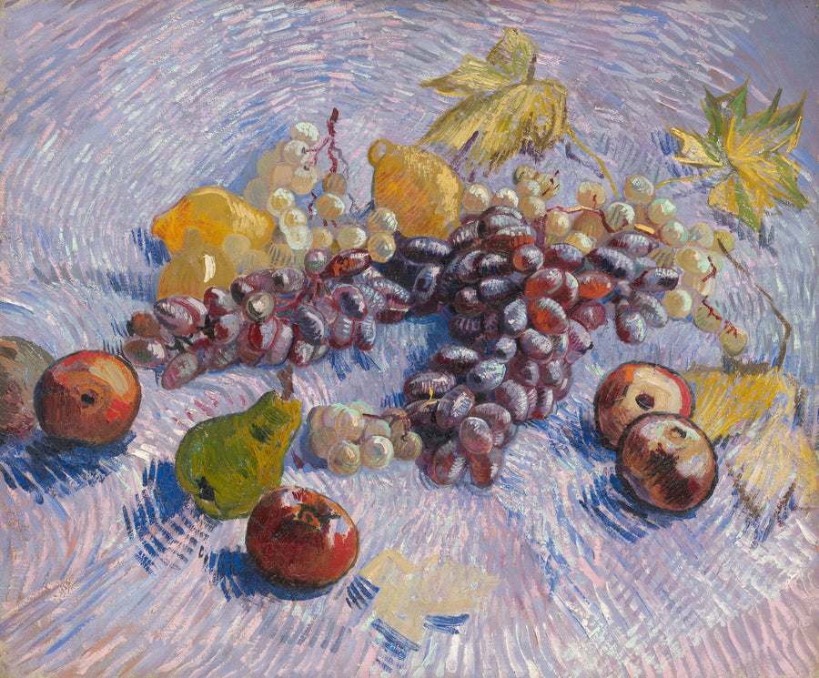 Maçãs, peras, limão e uva - Vincent van Gogh