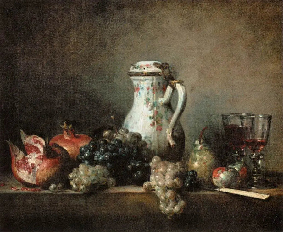 Uvas e Romãs - Jean Simeón Chardin