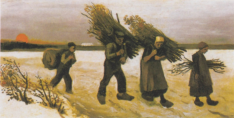 Catador de madeira na neve - Vincent van Gogh