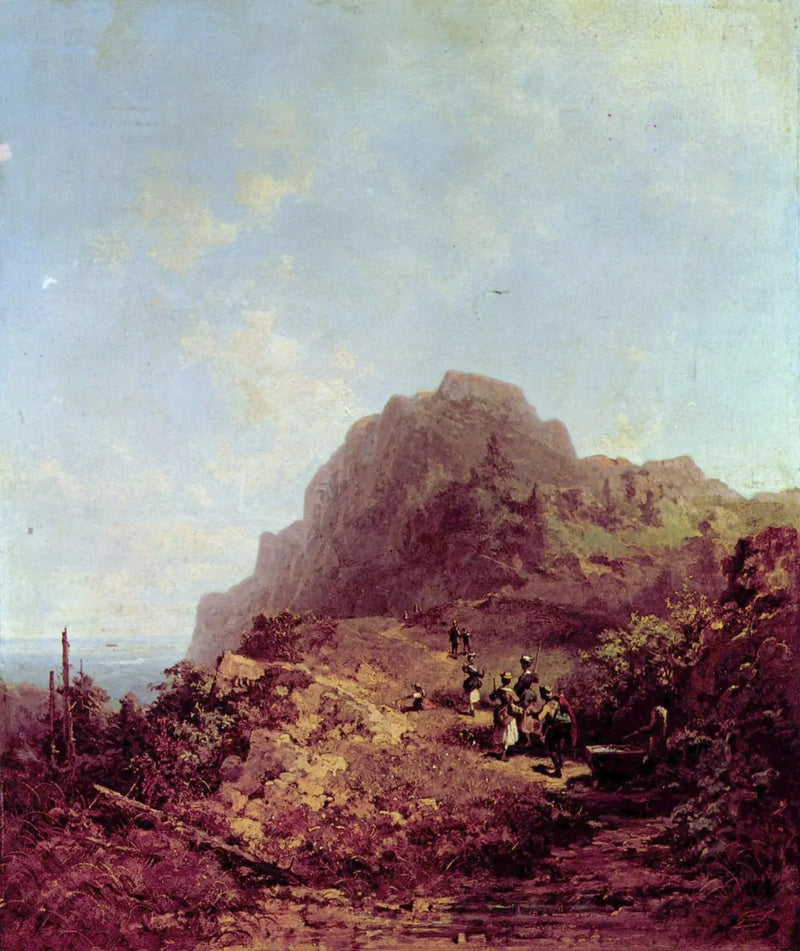 Caminhada na montanha - Carl Spitzweg