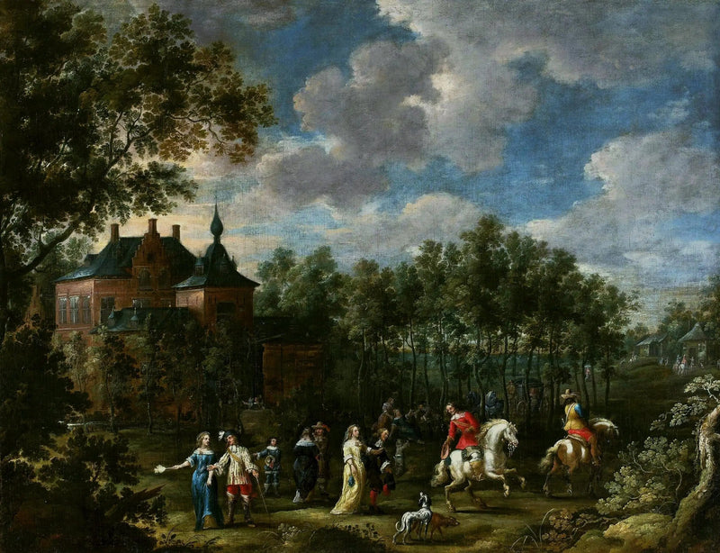 Encontro em um parque - David Teniers Júnior