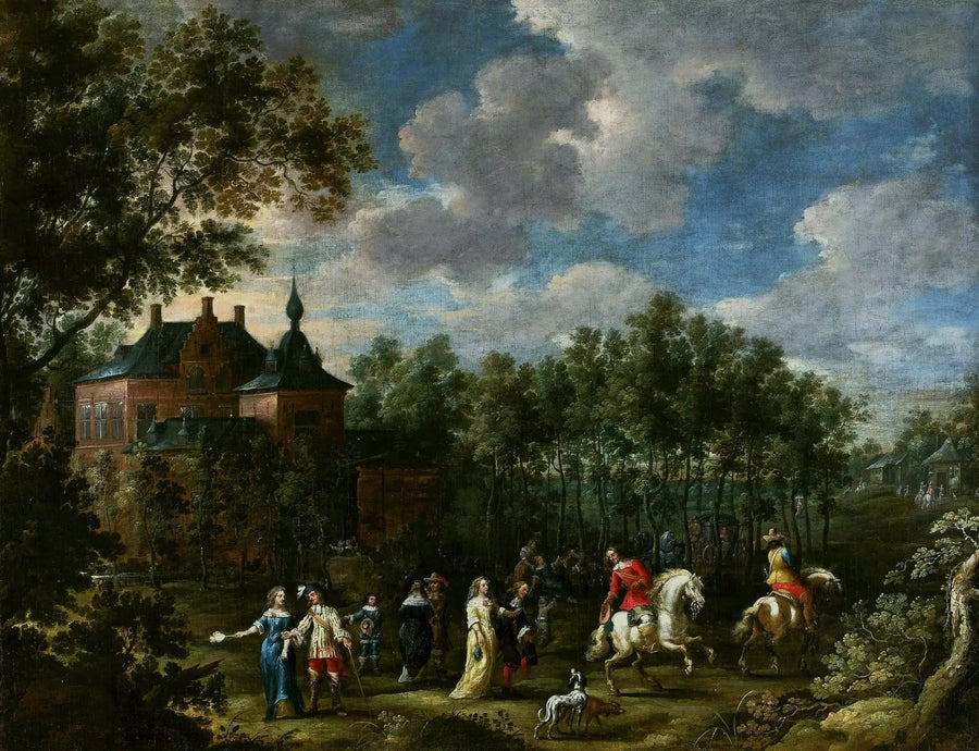 Encontro em um parque - David Teniers Júnior