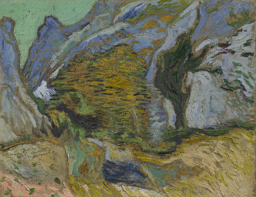 Ravina com um pequeno riacho - Vincent van Gogh