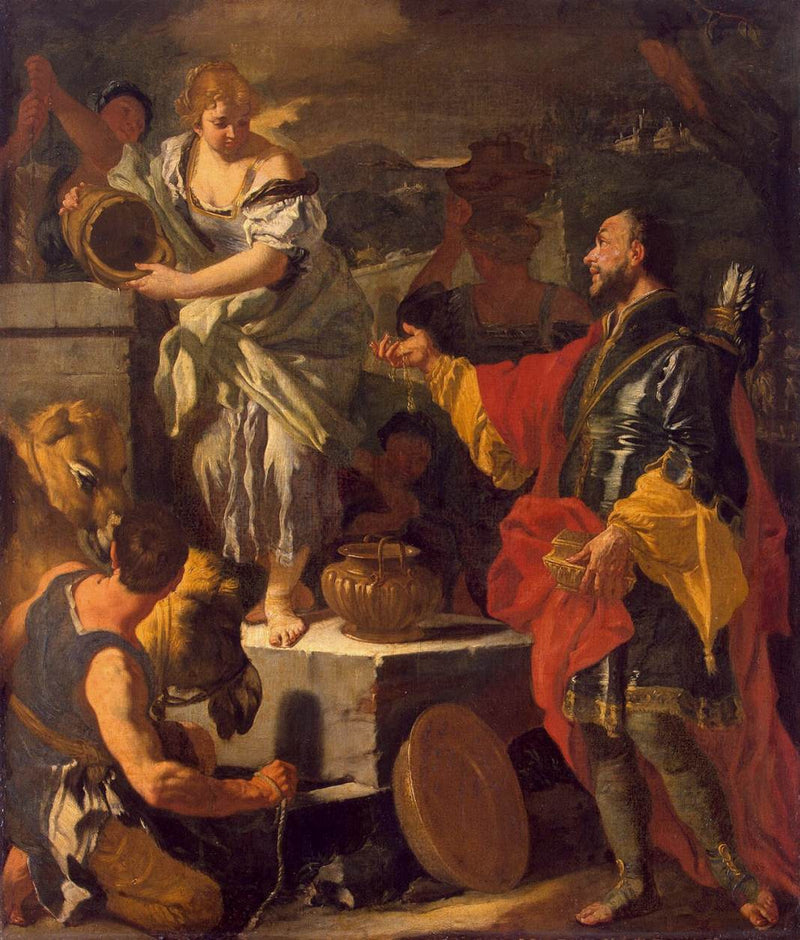 Réplica de Rebecca no poço - Francesco Solimena
