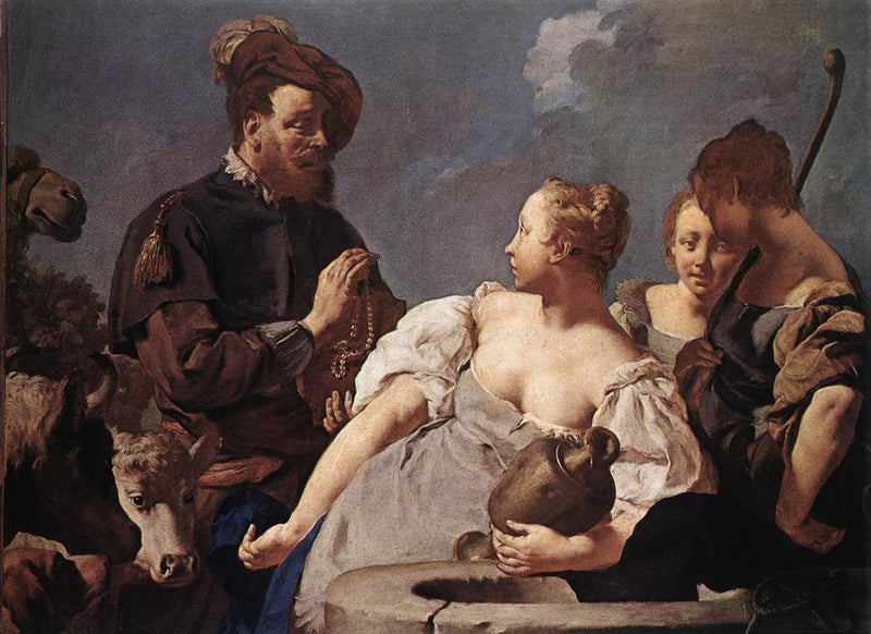 Rébecca no poço - Giovanni Battista Piazzetta