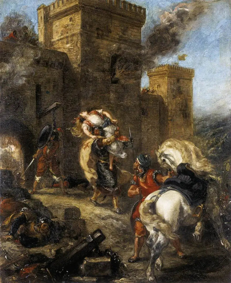 Rébecca sequestrada pelo Templário - Eugène Delacroix