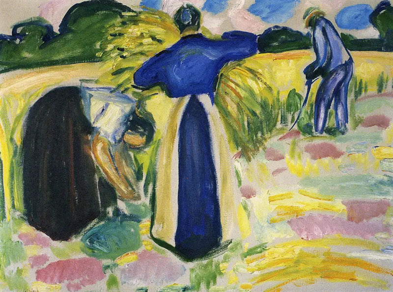 Colheita de milho - Edvard Munch