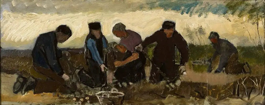 Colheita de batatas (cinco dígitos) - Vincent van Gogh