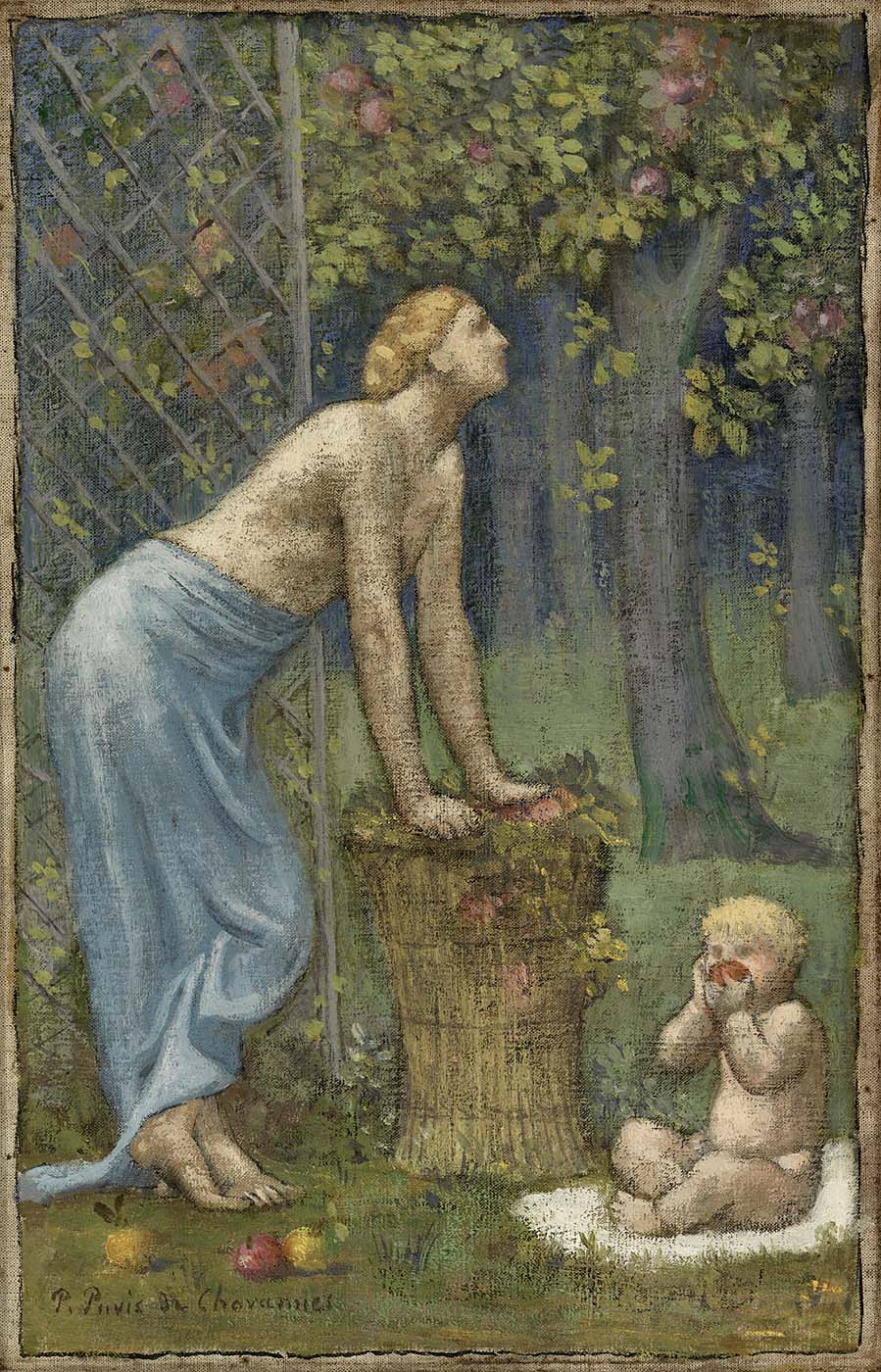 Récolte des Pommes - Pierre Puvis de Chavannes