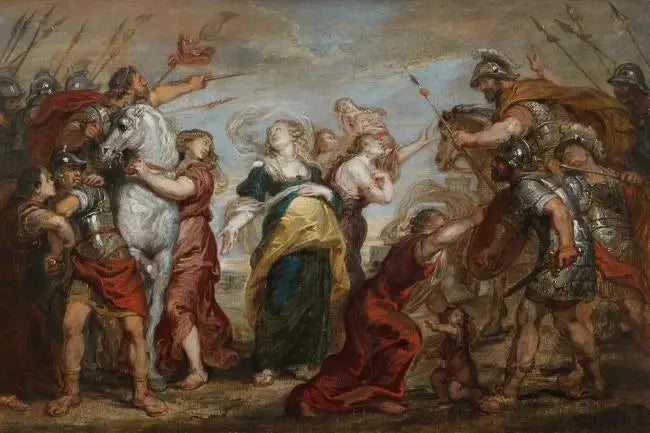 Reconciliação entre Sabinos e Romanos - Peter Paul Rubens