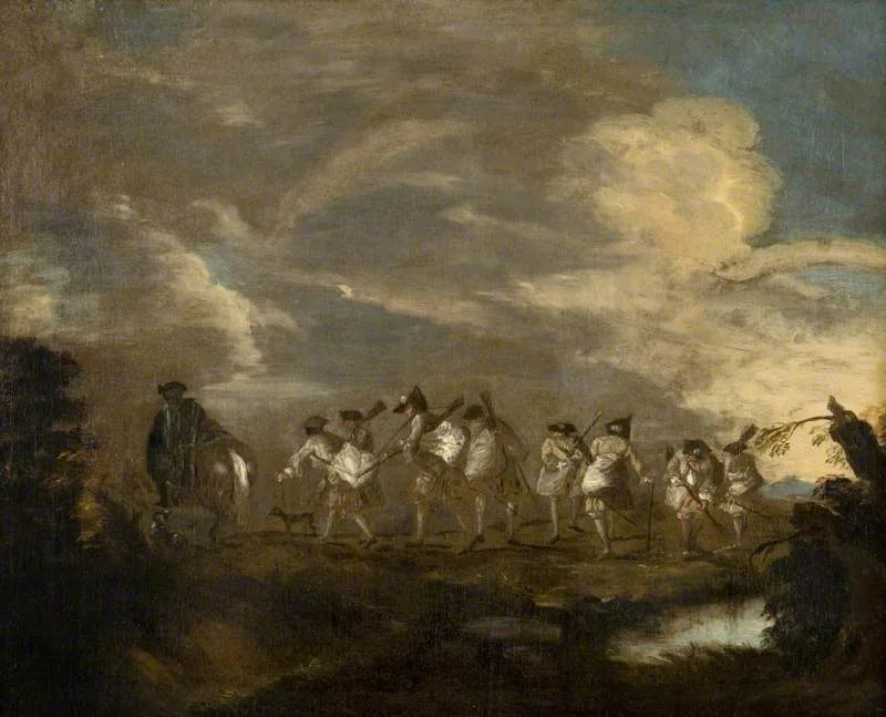 Recrutas que irão se juntar ao regimento - Antoine Watteau