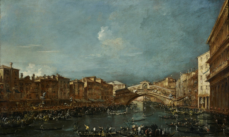 Regata no Pontal do Rialto - Francesco Guardi