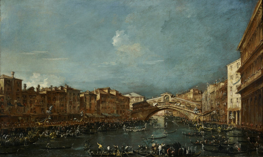 Regata no Pontal do Rialto - Francesco Guardi