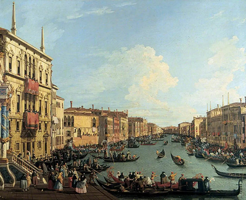 Regata no Grande Canal, Veneza - Canaletto