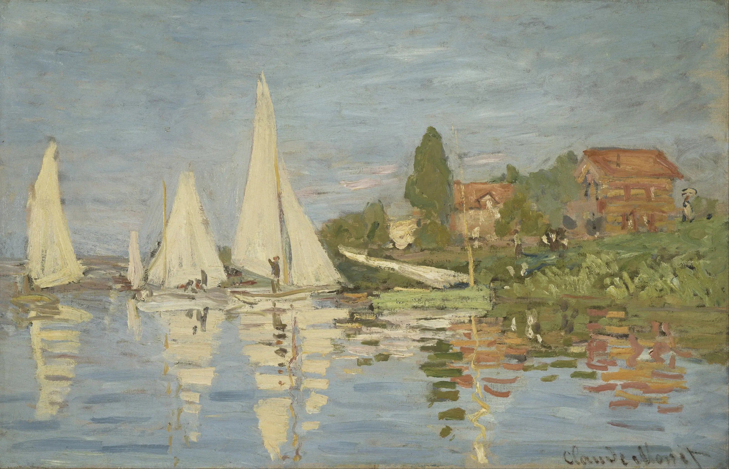 Reproduction du tableau « Régates à Argenteuil - Claude Monet » par Alpha Reproduction en peinture à l’huile
