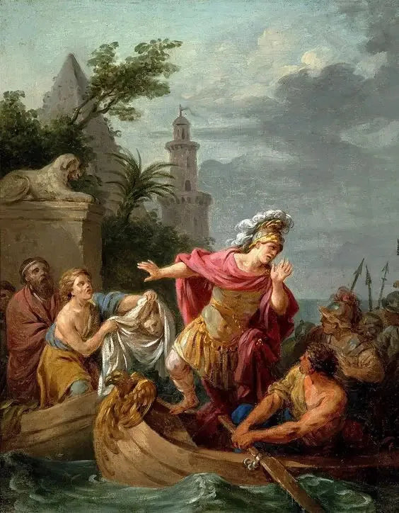 Remorso de César pela morte de Pompeu - Louis Jean François Lagrenée