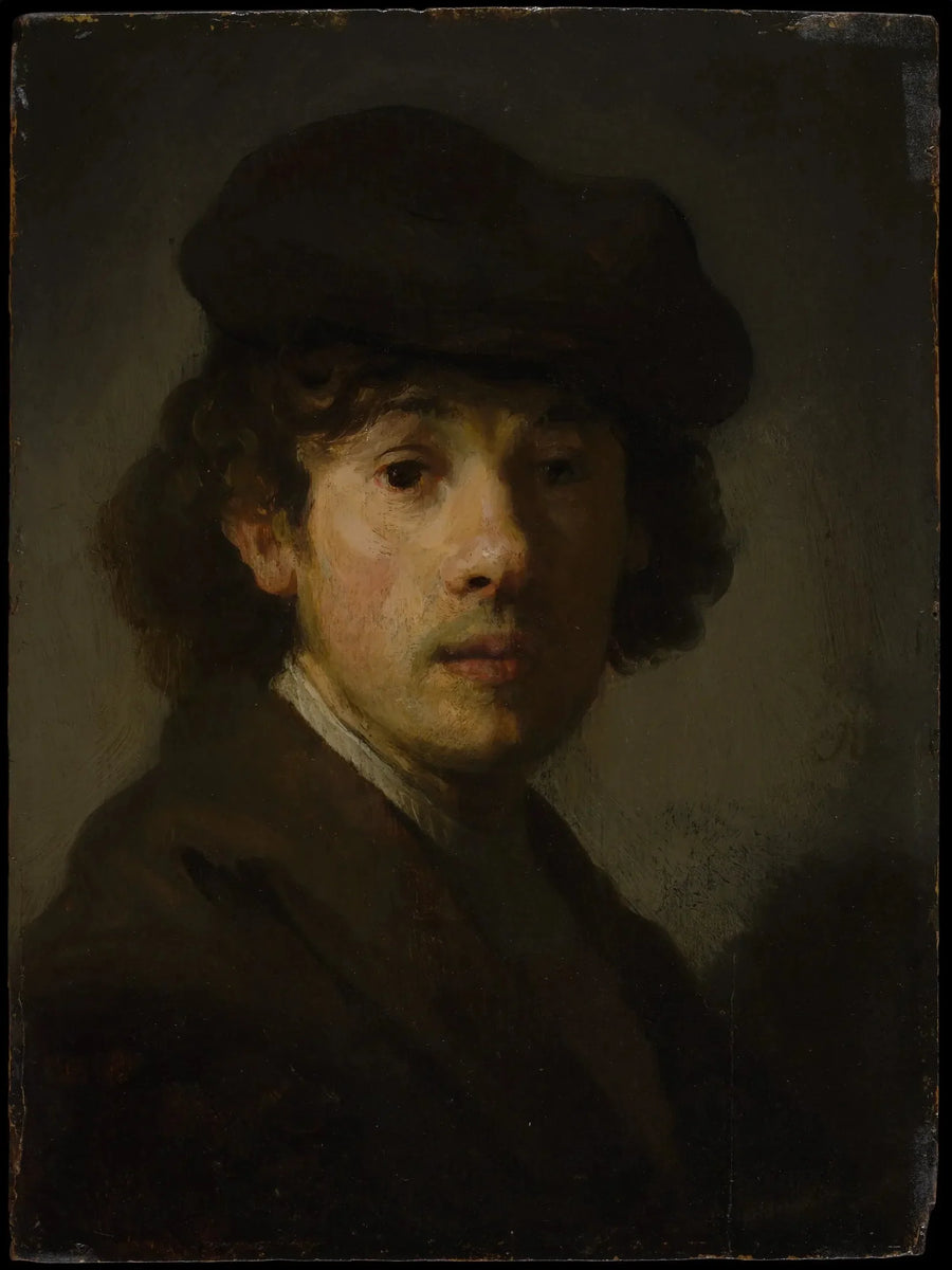 Rembrandt (1606-1669) e Jovem Homem - Rembrandt