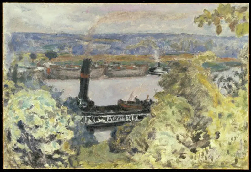Rebocador no Sena - Pierre Bonnard