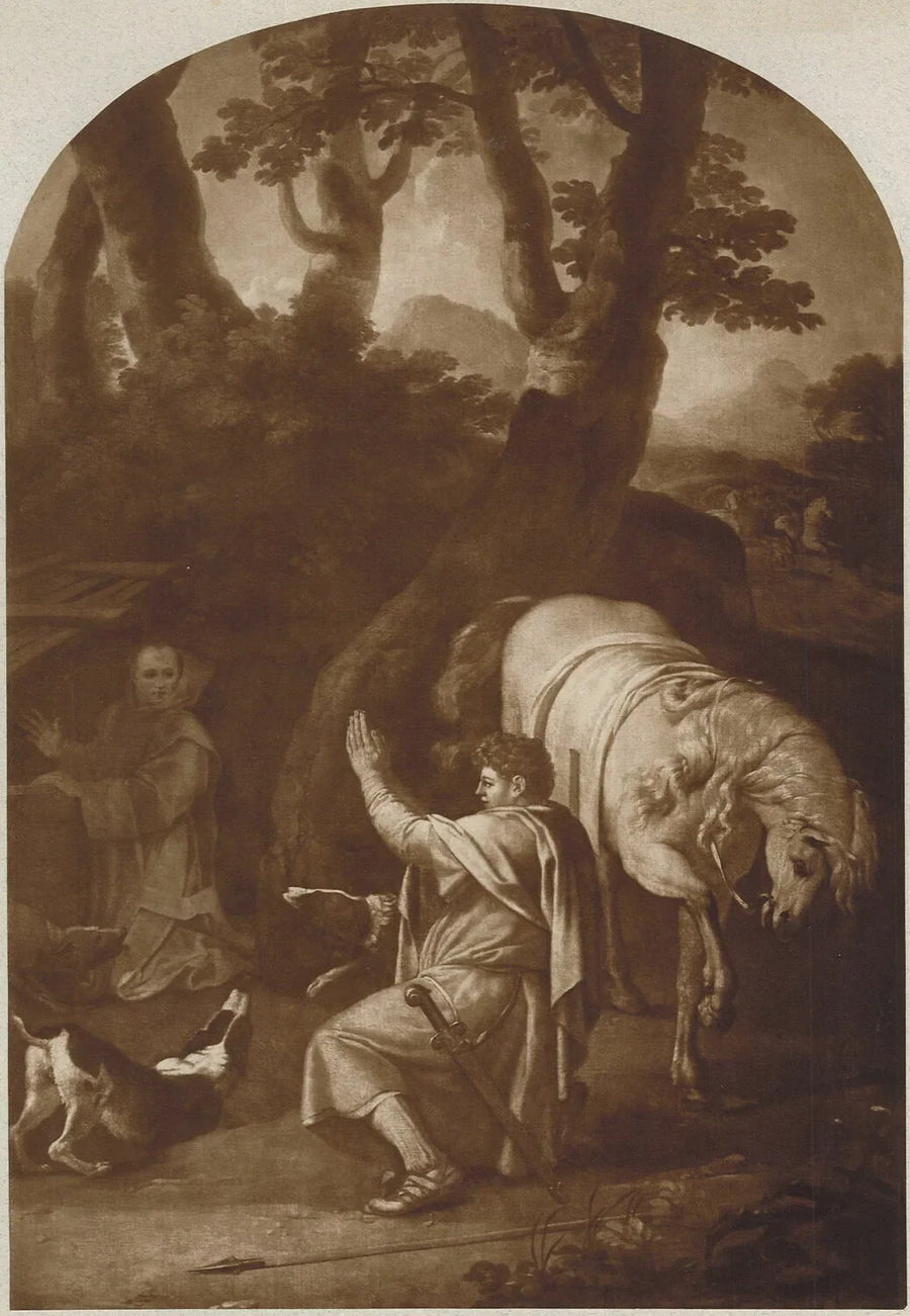 Encontro de São Bruno e do Conde Rogério da Sicília - Eustache Le Sueur