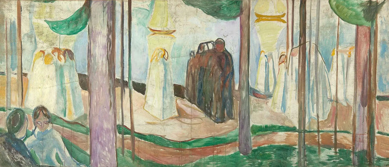 Encontro na praia - Edvard Munch
