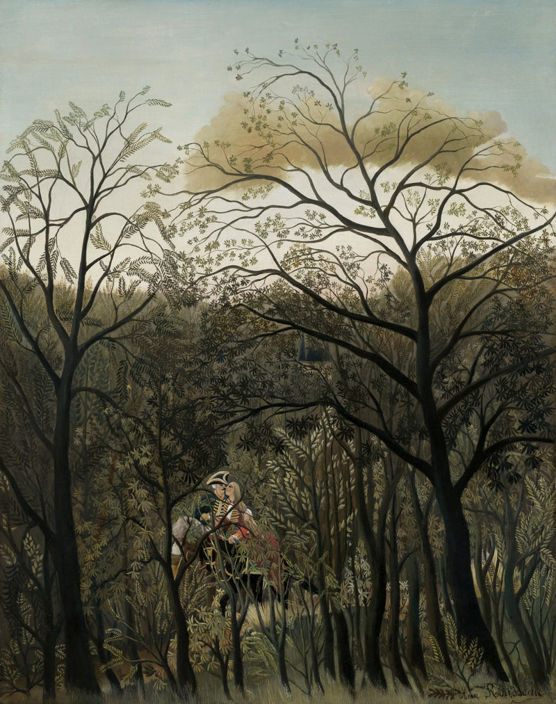 Encontro na floresta - Henri Rousseau