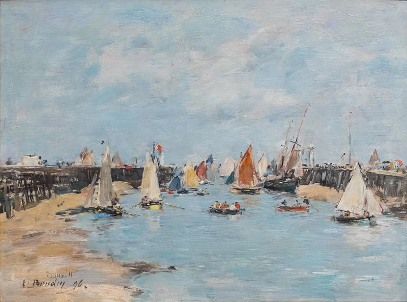 Retorno dos barcos de pesca em Trouville - Eugène Boudin