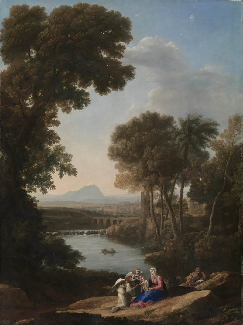 Repouso durante a fuga para o Egito - Claude Lorrain