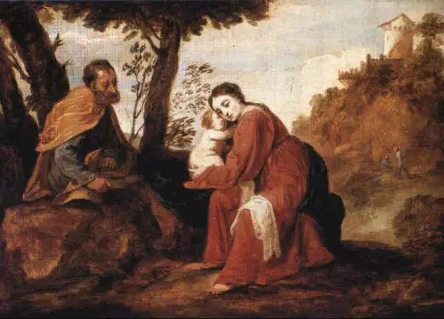 Descanso durante a fuga para o Egito - David Teniers, o Jovem