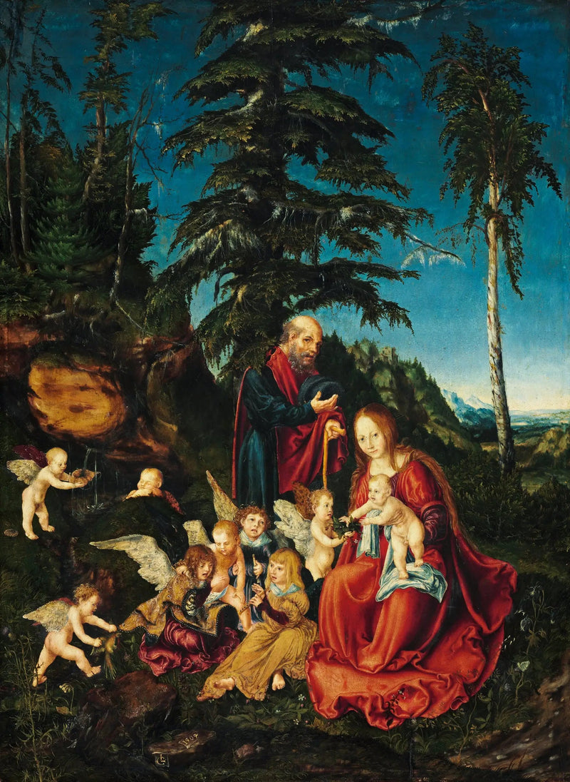 Repouso durante a fuga para o Egito - Lucas Cranach, o Velho