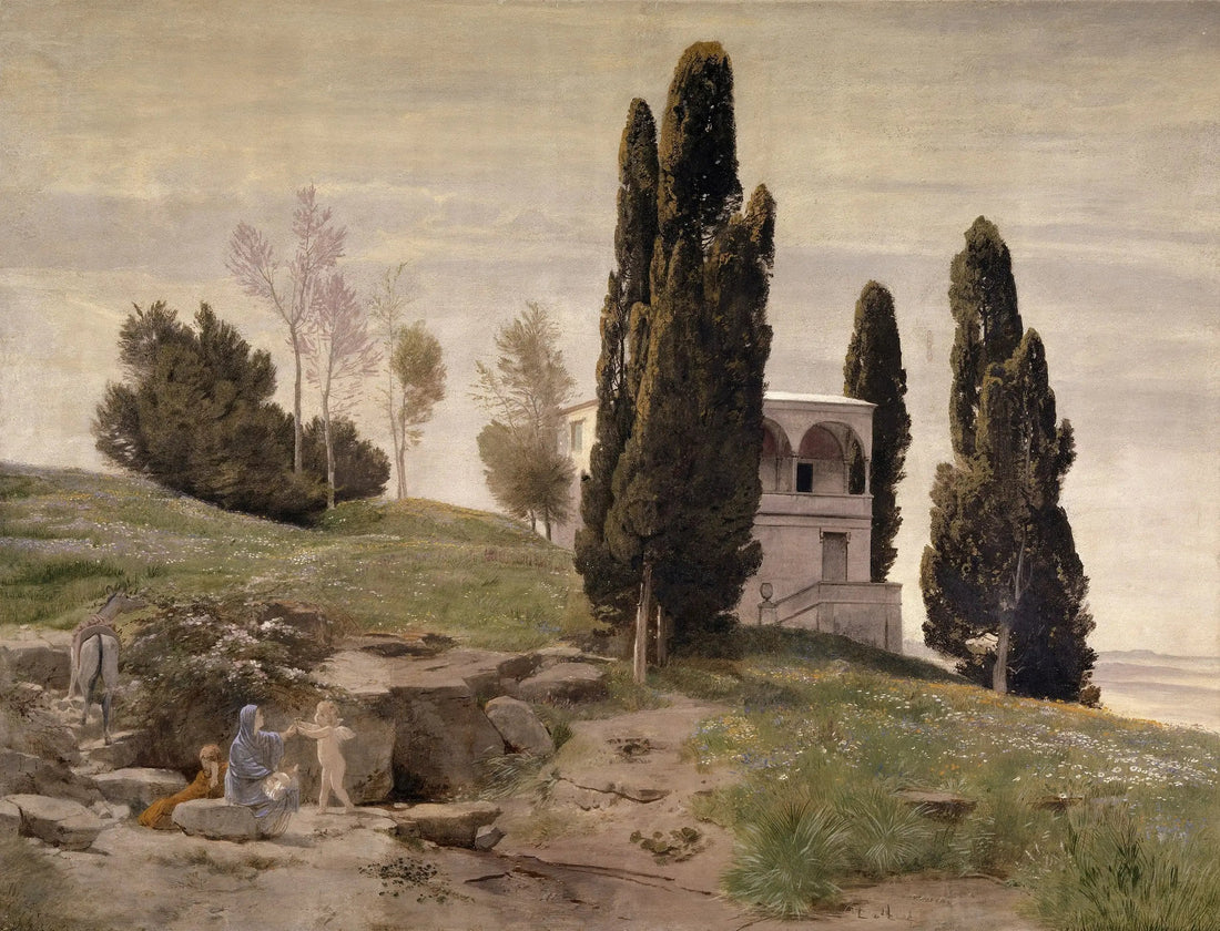 Reposo de pendente A Fuga para o Egito - Arnold Böcklin