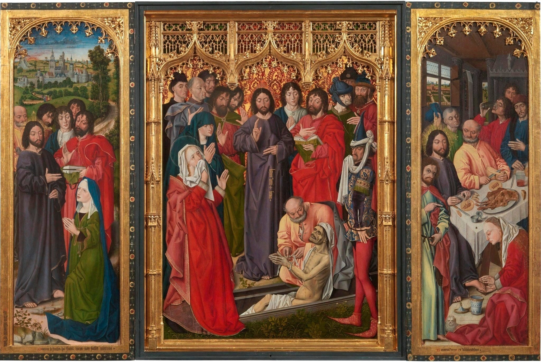Résurrection de Lazare - Nicolas Froment image 1 tableau peint à l’huile sur toile