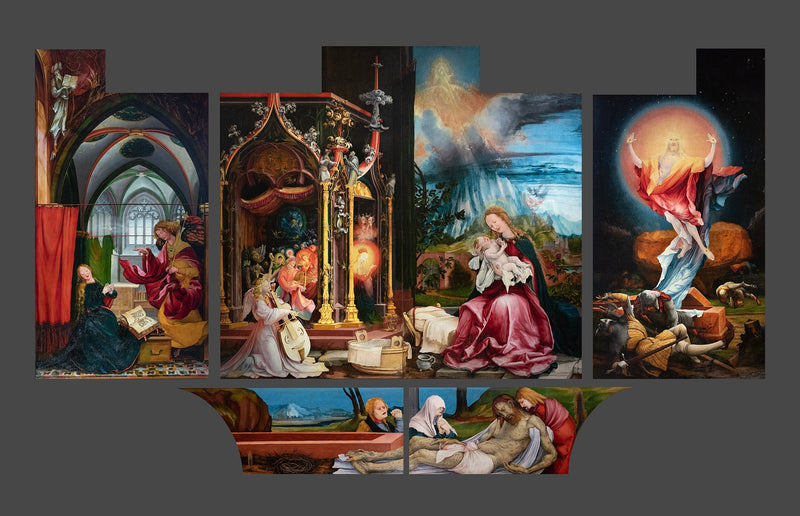 retábulo de Issenheim primeira abertura - Matthias Grünewald