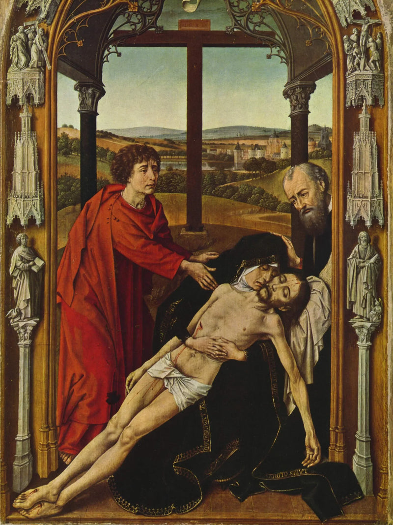 Retábulo de Capela Real: Lamentação - Juan de Flandes