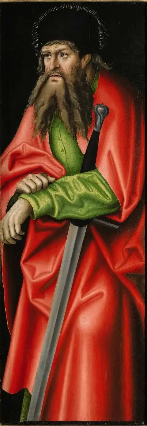 Retábulo de Feilitzsch [ala direita, verso] : São Paulo - Lucas Cranach, o Velho