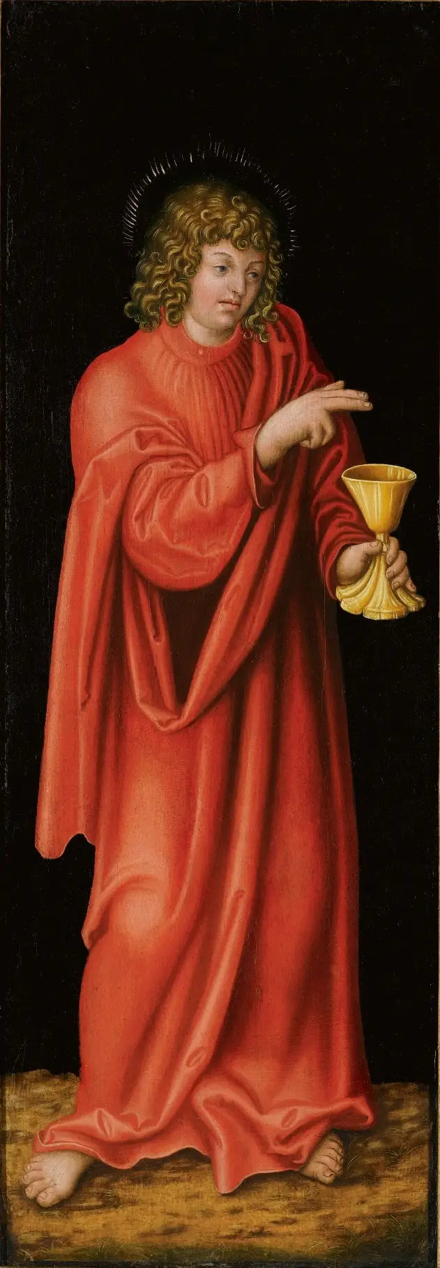 Retábulo de Feilitzsch [ala esquerda, verso] : São João Evangelista - Lucas Cranach, o Velho
