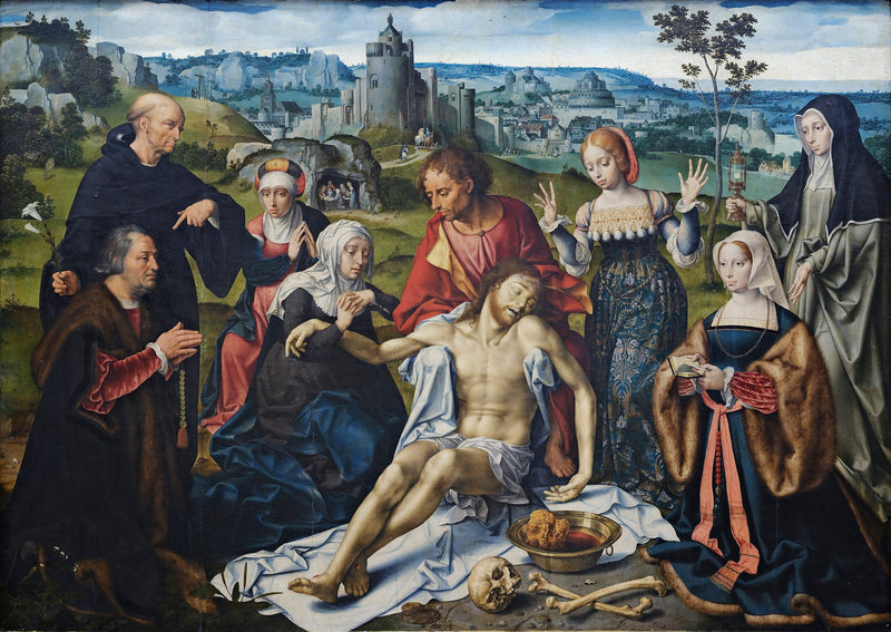 Retábulo da Lamentação de Cristo: A Lamentação - Joos van Cleve