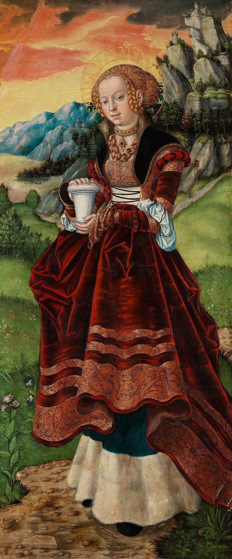 Retábulo de Pfirtscher: Santa Maria Magdalena - Lucas Cranach, o Velho