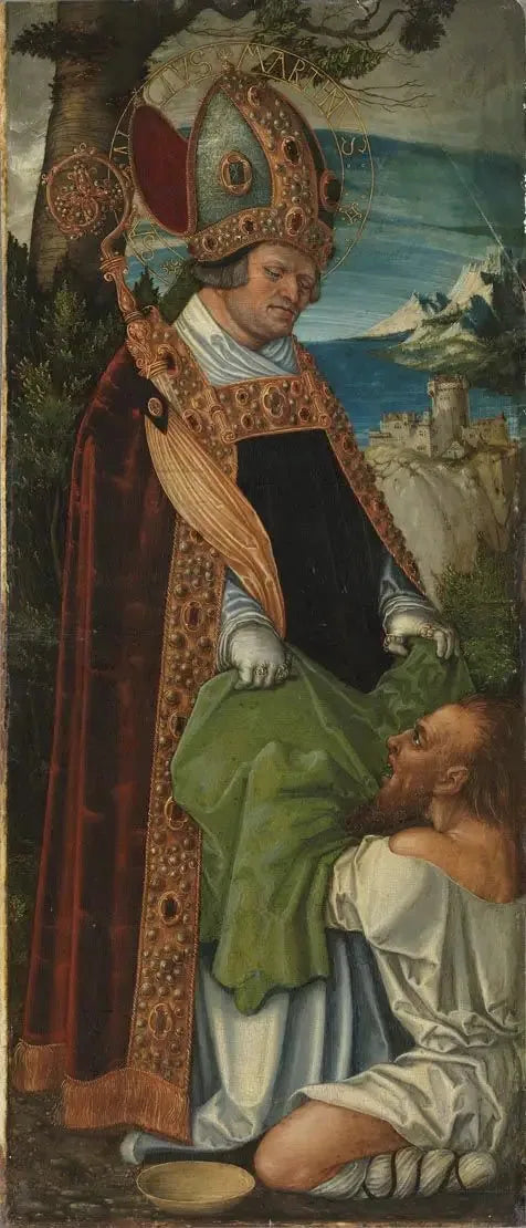 Retábulo de Pfirtscher: São Martinho - Lucas Cranach, o Velho