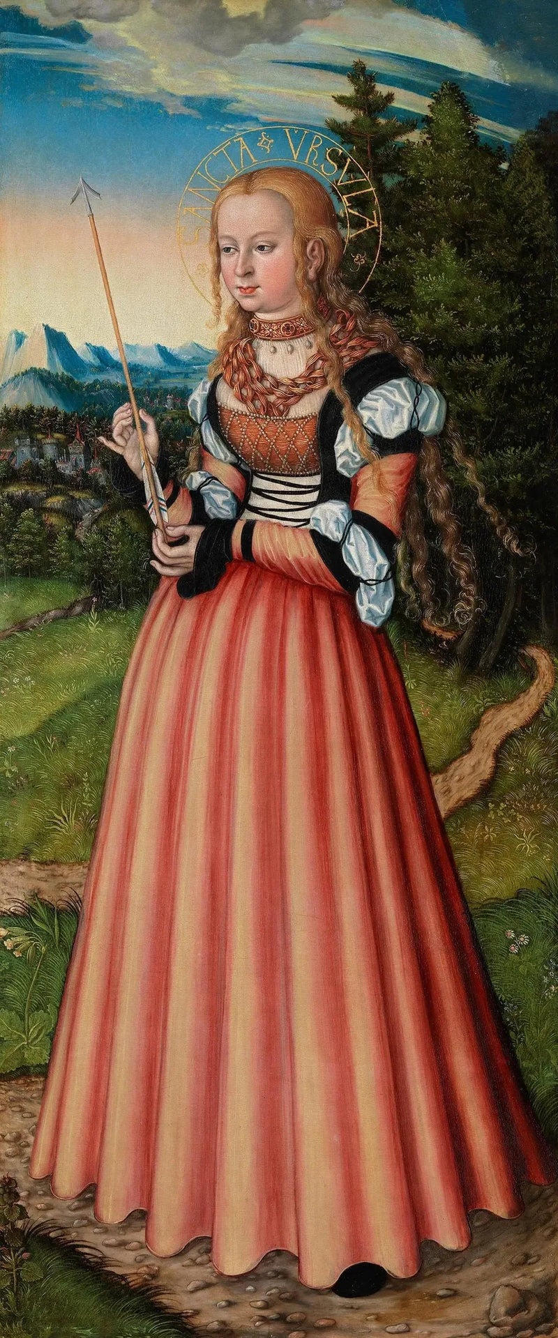 Retábulo de Pfirtscher: Santa Úrsula - Lucas Cranach, o Velho