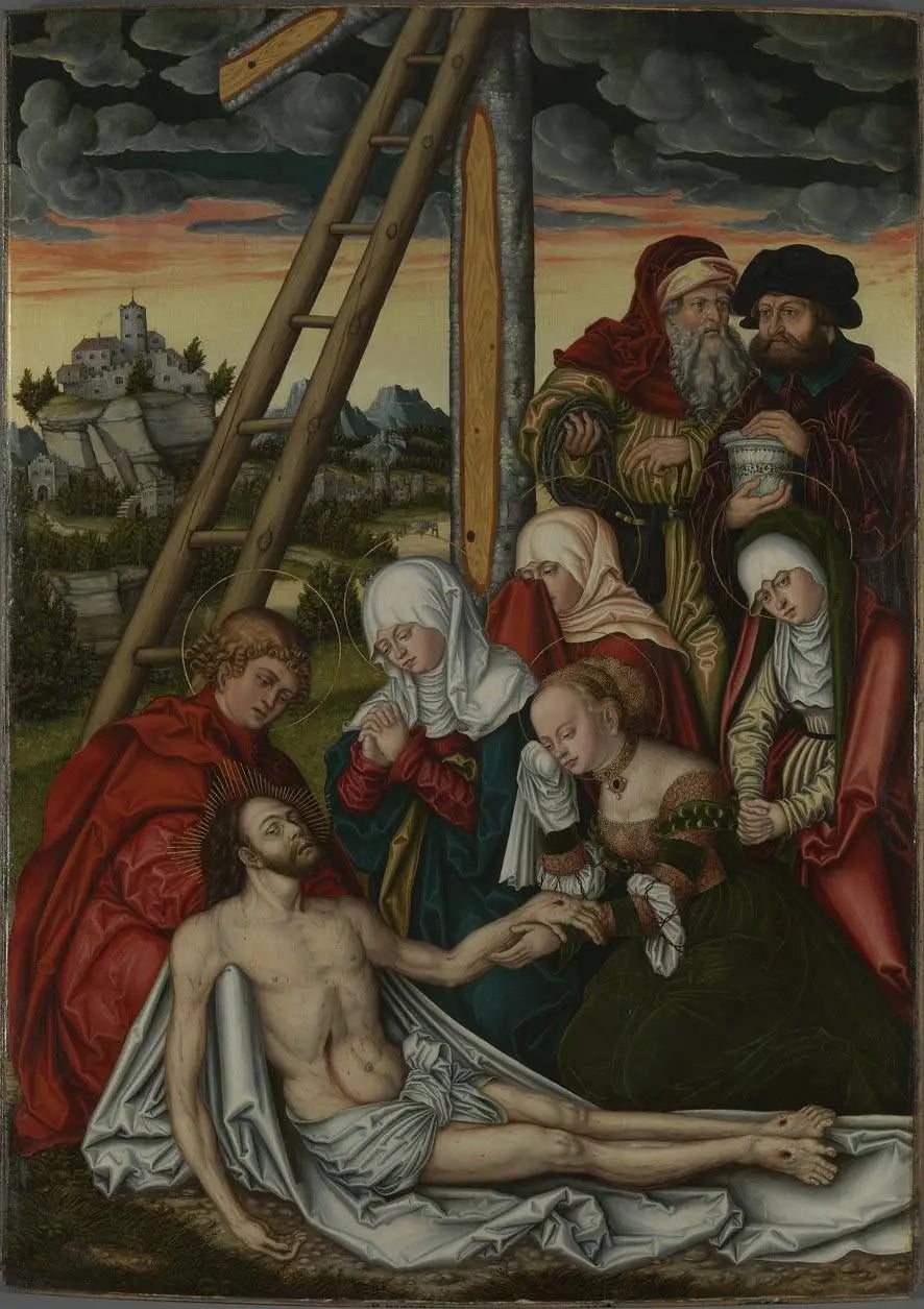 Retábulo de Pedro e Paulo: A Lamentação de Cristo - Lucas Cranach, o Velho