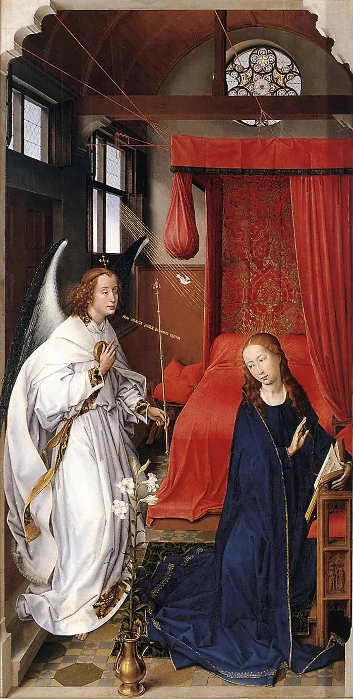 Retábulo de Santa Colomba: Anunciação - Rogier van der Weyden