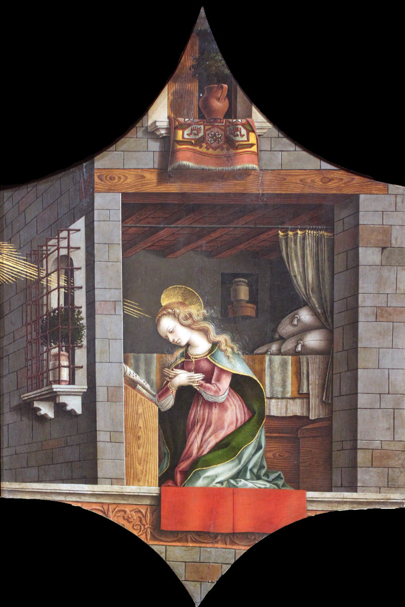 Retábulo de San Domenico: A Virgem Anunciante - Carlo Crivelli