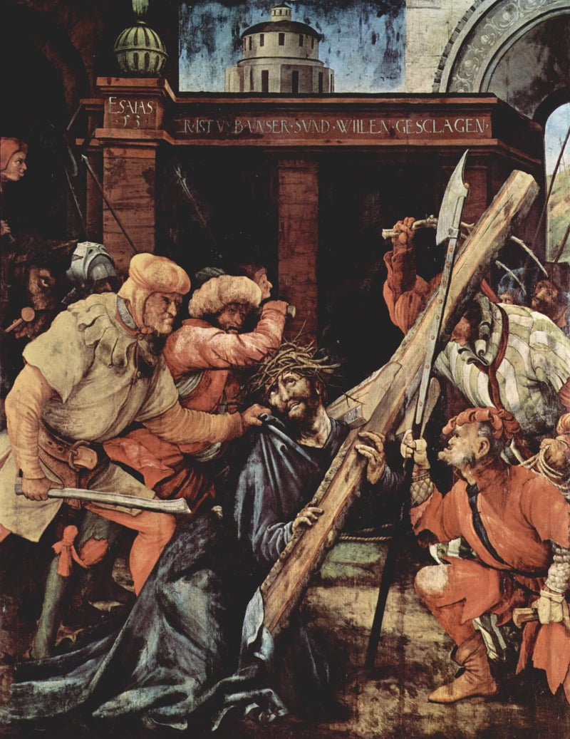 Retábulo de Tauberbischofsheim: O Cristo carregando a cruz - Matthias Grünewald