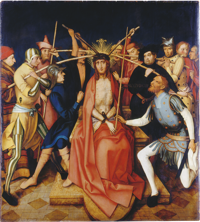 Retábulo dominicano de Frankfurt: Cristo coroado de espinhos - Hans Holbein o Velho