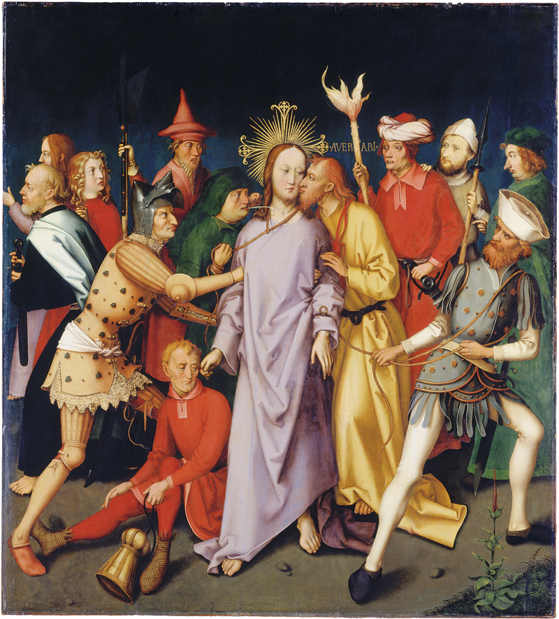 Retábulo dominicano de Frankfurt: A prisão de Cristo - Hans Holbein o Velho