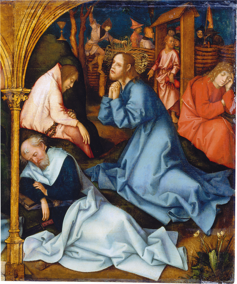 Retábulo dominicano de Frankfurt: A agonia no jardim - Hans Holbein o Velho