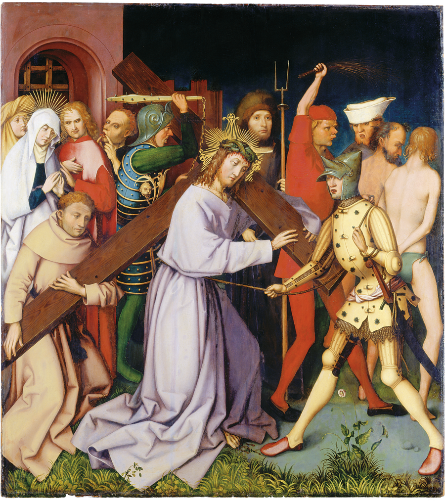 Retábulo dominicano de Frankfurt: Port de la Croix - Hans Holbein o Velho