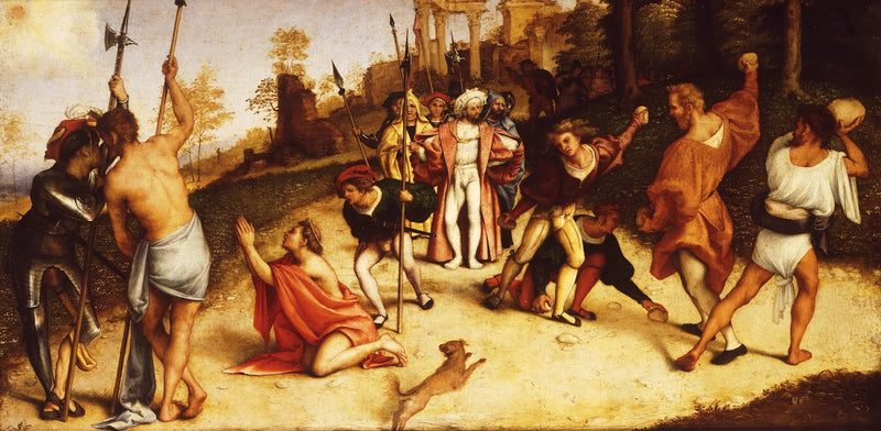 Retábulo do Martírio de São Estêvão, divisão de Martinengo - Lorenzo Lotto