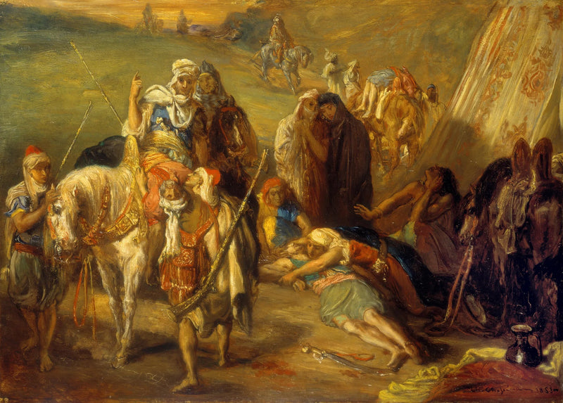 Retorno dos feridos - Théodore Chassériau