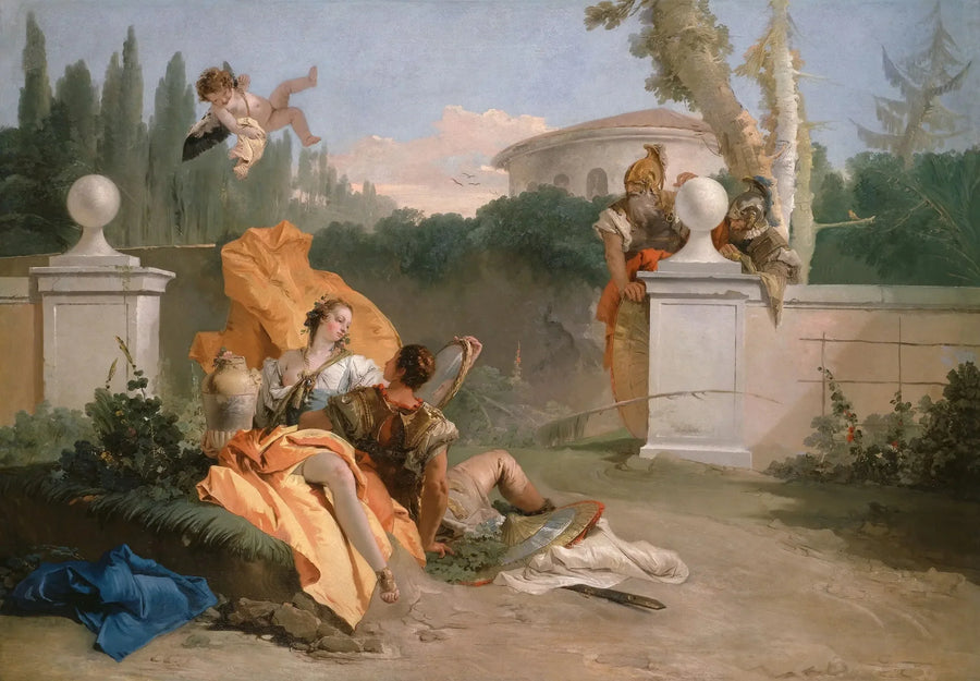 Rinaldo e Armida em seu jardim - Giovanni Battista Tiepolo